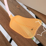 Household Plastic Long Handle Fly Swatter Mosquito Swatter, Random Color Delivery, 1PC