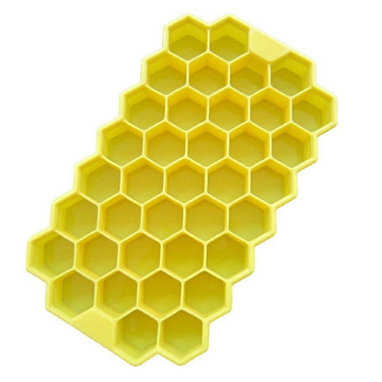 37 Grids Ice Cubes Honeycomb Ice Cream Maker Form DIY Mould Popsicle Molds Yogurt Ice Box Fridge Treats Freezer Yellow