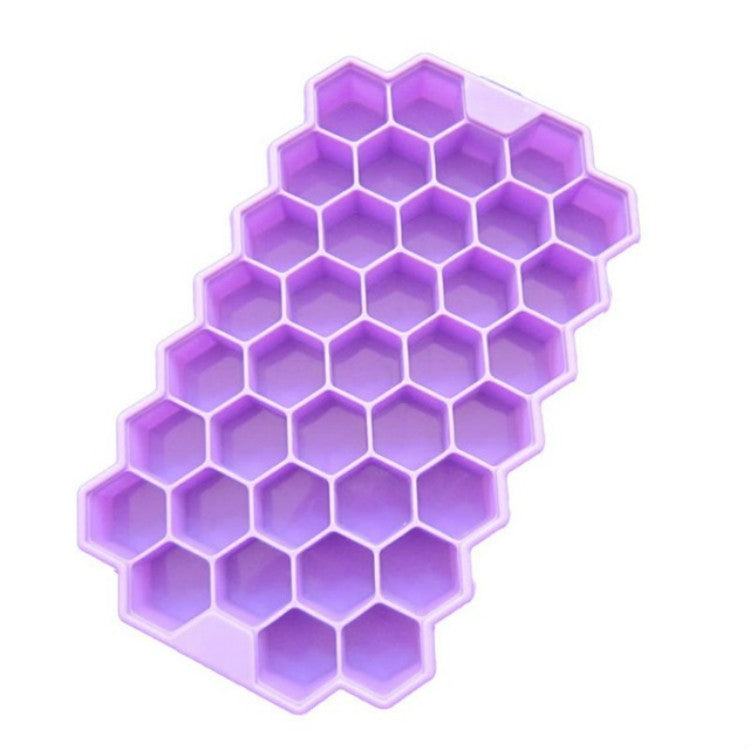 37 Grids Ice Cubes Honeycomb Ice Cream Maker Form DIY Mould Popsicle Molds Yogurt Ice Box Fridge Treats Freezer Purple
