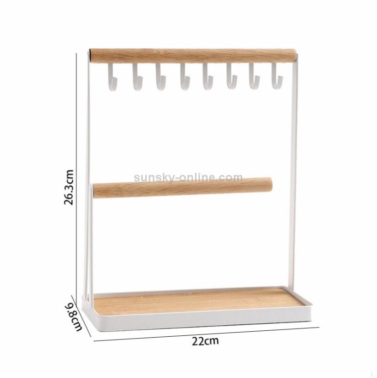 Hook Jewelry Rack Mobile Phone Jewelry Glasses Desktop Two-layer Display Rack, Jewelry Rack