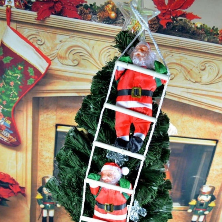 Christmas Pendant Ladder Santa Claus Doll Tree New Year Ornaments