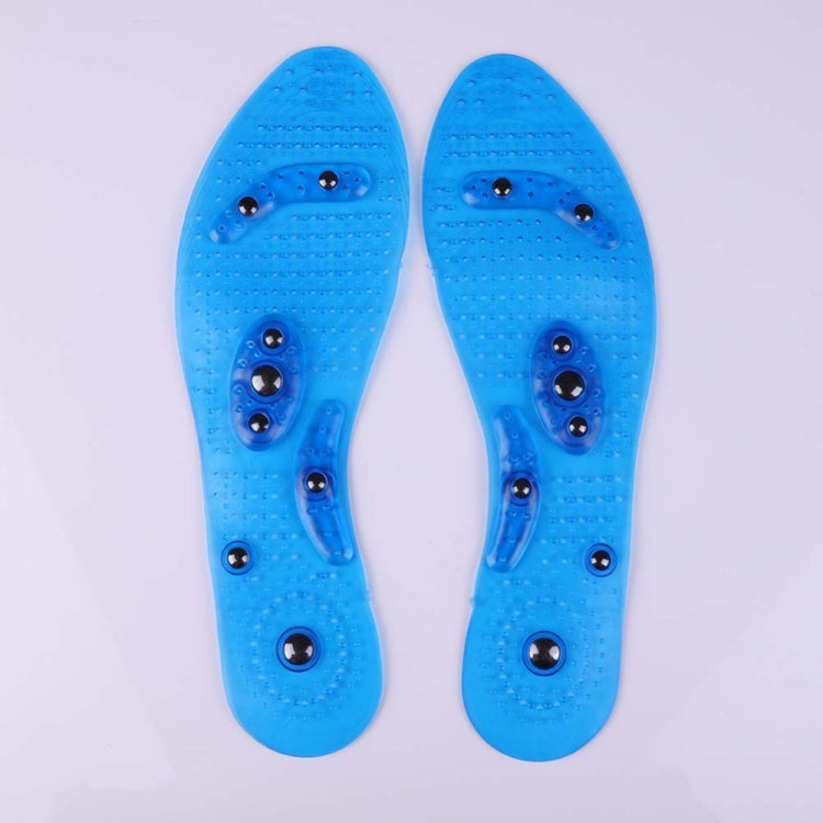 One Pair Breathable Running Shock Absorption Massage Insole, L About 29cm