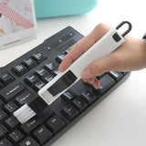 2 PCS Mini Cleaning Brush with Detachable Dustpan for Window Groove Keyboard Corner Crannies, 2 PCS Blue