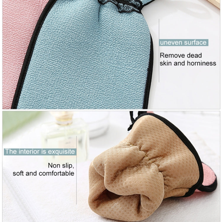 2 PCS Shower Bath Gloves Exfoliating Wash Skin Spa Massage Bathroom Cleaning Tools