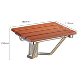 Folding Solid Wood Wall Mounted Relaxation Shower Chair, F Fype Folding Solid Chair