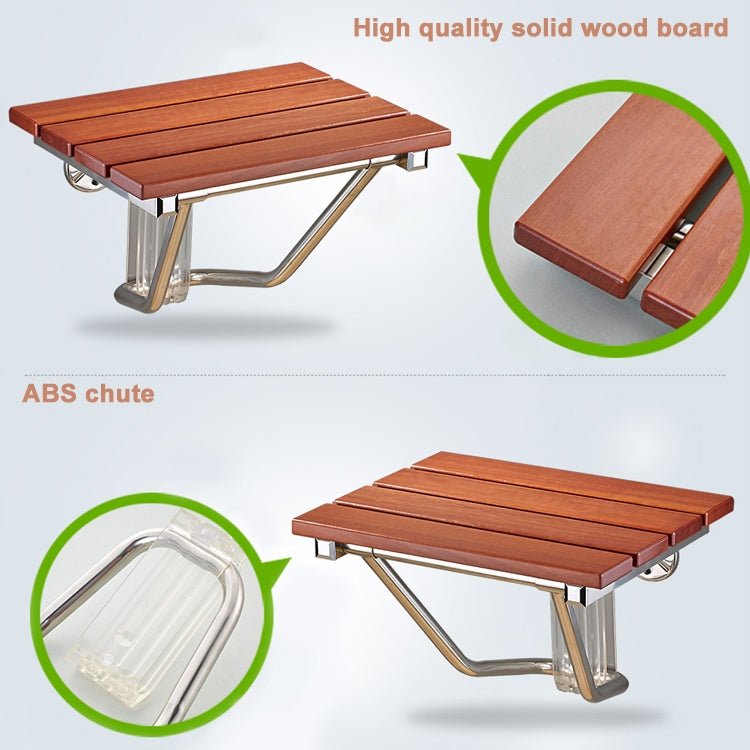 Folding Solid Wood Wall Mounted Relaxation Shower Chair, F Fype Folding Solid Chair