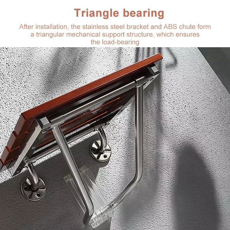 Folding Solid Wood Wall Mounted Relaxation Shower Chair, F Fype Folding Solid Chair