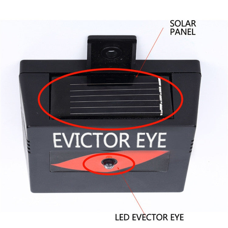 2 Pcs/Pack Solar Repeller Ranch Farm Wild Hawkeye Animal Repeller, Solar Repeller