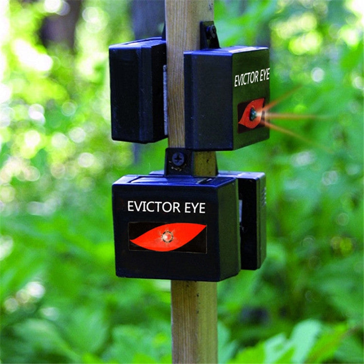 2 Pcs/Pack Solar Repeller Ranch Farm Wild Hawkeye Animal Repeller, Solar Repeller