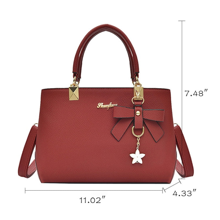 Women Luxury Tote Plum Blossom Bow Sweet Messenger Bag