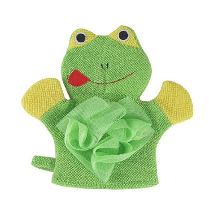 Cartoon Children Double-sided Bath Towel Thickened Bathing Gloves