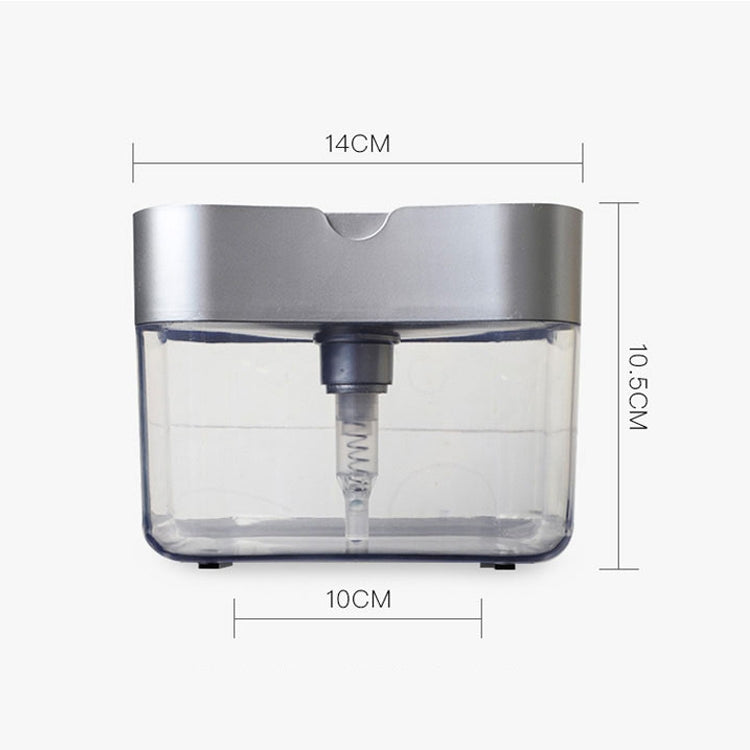 Press Soap Dispenser Kitchen Detergent Wash Presser, Gray