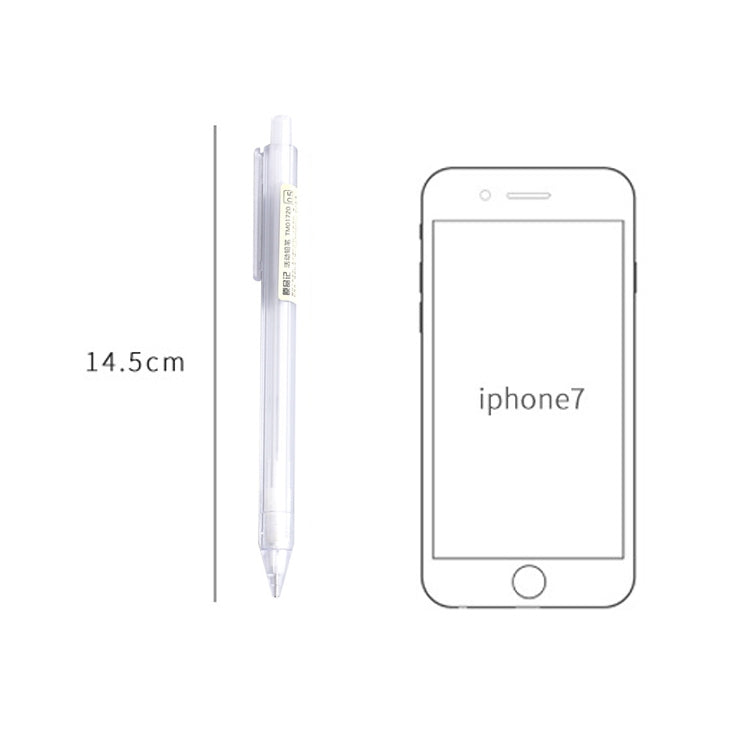 3 PCS Activity Pencil Frosted Transparent Hexagon Pen Student Pencil, 0.5mm 2B