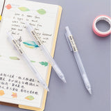 3 PCS Activity Pencil Frosted Transparent Hexagon Pen Student Pencil, 0.5mm 2B