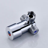 Brass Adjustable Temperature Three-way Valve Cold And Hot Water Mixing Switch Brass Induction Faucet, Three-way Valve