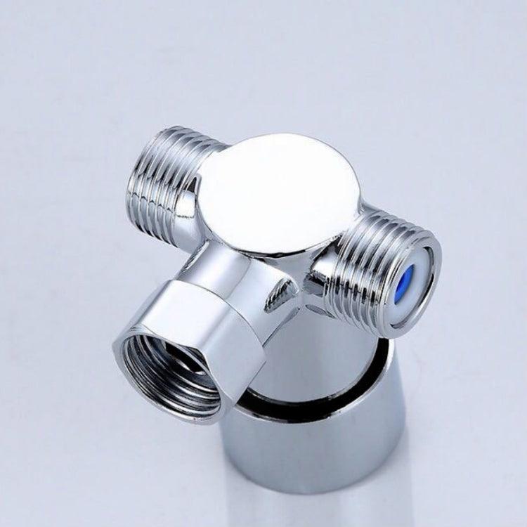 Brass Adjustable Temperature Three-way Valve Cold And Hot Water Mixing Switch Brass Induction Faucet, Three-way Valve