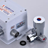 Brass Adjustable Temperature Three-way Valve Cold And Hot Water Mixing Switch Brass Induction Faucet, Three-way Valve