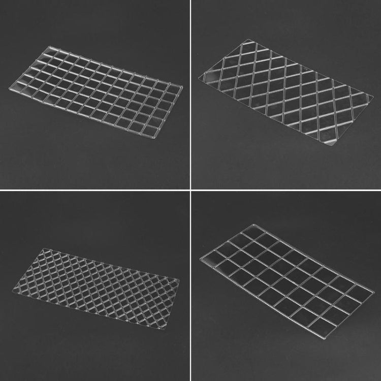 2 Sets DIY Cake Mold Wexture Fondant Printing Mold, Plaid pattern, Roll rattan