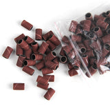 100pcs / Pack Nail Art Electric Grinder Accessories Sandpaper Ring Sand Cloth Ring Grinding Ring, 80#, 120#, 180#