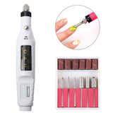 1 Set Power Professional Electric Manicure Machine Pen Pedicure Nail File Nail Tools 6 bits Drill Nail Drill Machine, US Plug Rose Red, US Plug Blue, US Plug White, EU Plug White, EU Plug Rose Red, EU Plug Black, EU Plug Green, EU Plug Pink, EU Plug Blue US Plug White US White