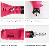 1 Set Power Professional Electric Manicure Machine Pen Pedicure Nail File Nail Tools 6 bits Drill Nail Drill Machine, US Plug Rose Red, US Plug Blue, US Plug White, EU Plug White, EU Plug Rose Red, EU Plug Black, EU Plug Green, EU Plug Pink, EU Plug Blue