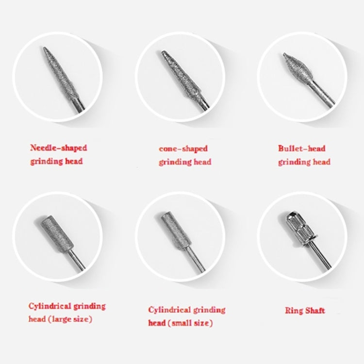 1 Set Power Professional Electric Manicure Machine Pen Pedicure Nail File Nail Tools 6 bits Drill Nail Drill Machine, US Plug Rose Red, US Plug Blue, US Plug White, EU Plug White, EU Plug Rose Red, EU Plug Black, EU Plug Green, EU Plug Pink, EU Plug Blue