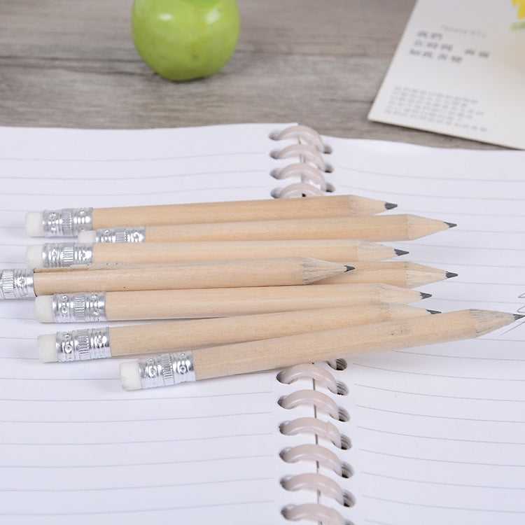12 PCS Sharpened Pencil Round Writing Pen Wooden Student Stationery with Eraser, HB