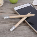 12 PCS Sharpened Pencil Round Writing Pen Wooden Student Stationery with Eraser, HB