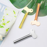 3 PCS Stainless Steel Squeezing Toothpaste Device Hair Key Squeegee Dyeing Tool Semicircular Metal Squeezer, Hair Key Squeezer