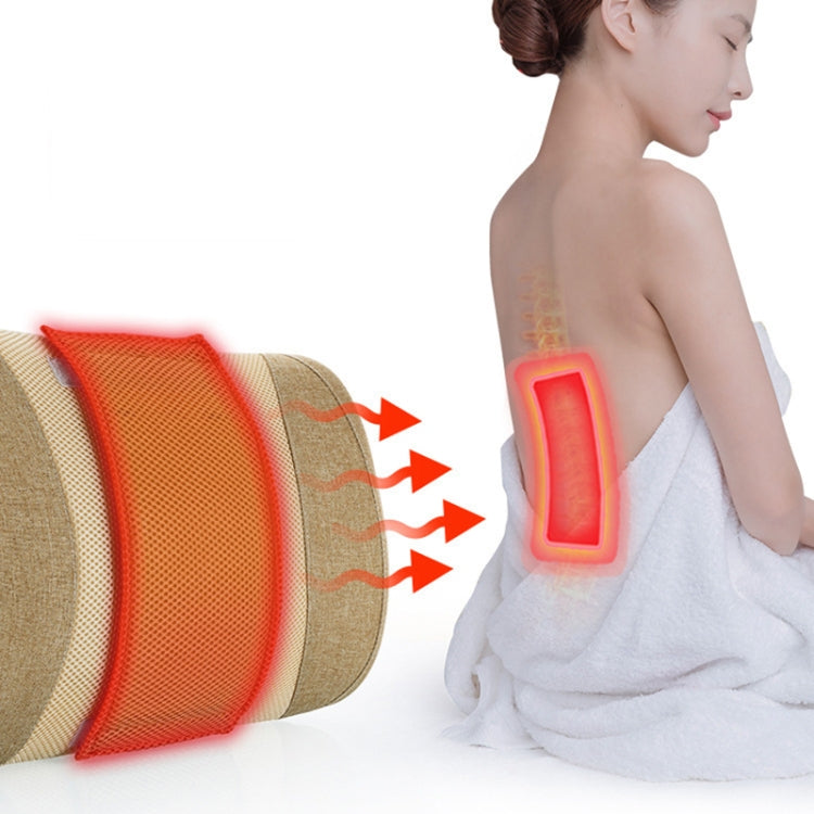 Heating Pulse Acupuncture Waist Massager Multifunctional Household Lumbar Disc Automatic Traction Device, US Plug, EU Plug