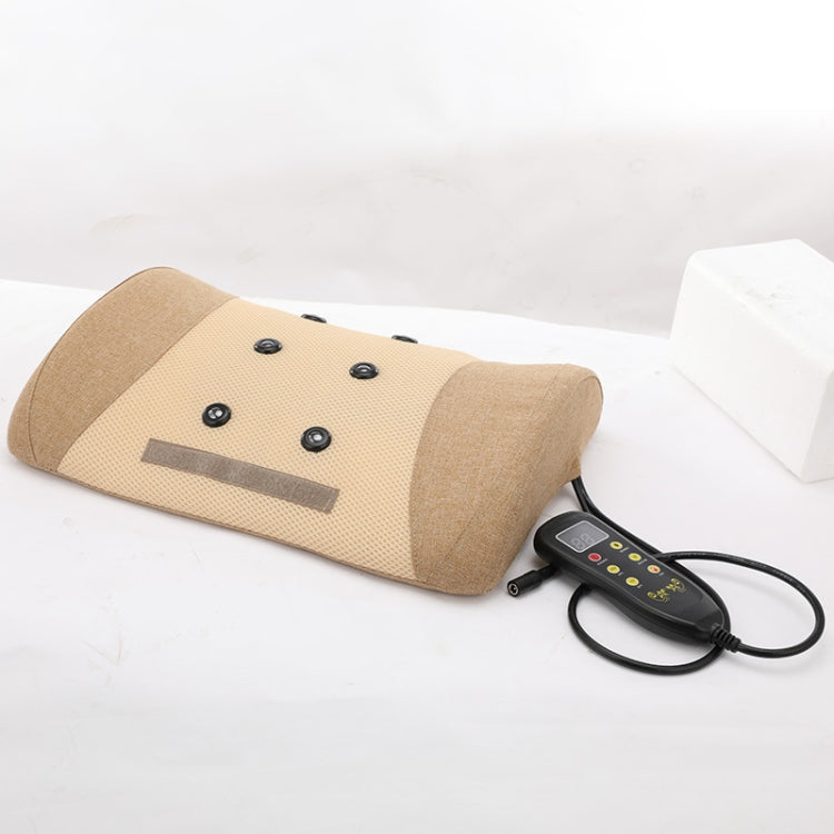Heating Pulse Acupuncture Waist Massager Multifunctional Household Lumbar Disc Automatic Traction Device, US Plug, EU Plug