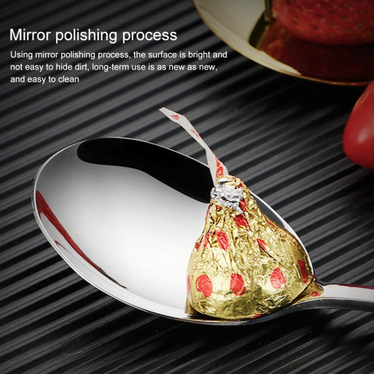 Stainless Steel Tableware Student Office Worker Portable Tableware Set, 2 PCS / Set Gold