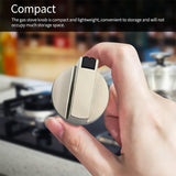 2 PCS Universal Metal Rotary Switch Control Knobs Replacement Accessories for Home Kitchen Gas Stove, 2 PCS Shaft Diameter 6mm