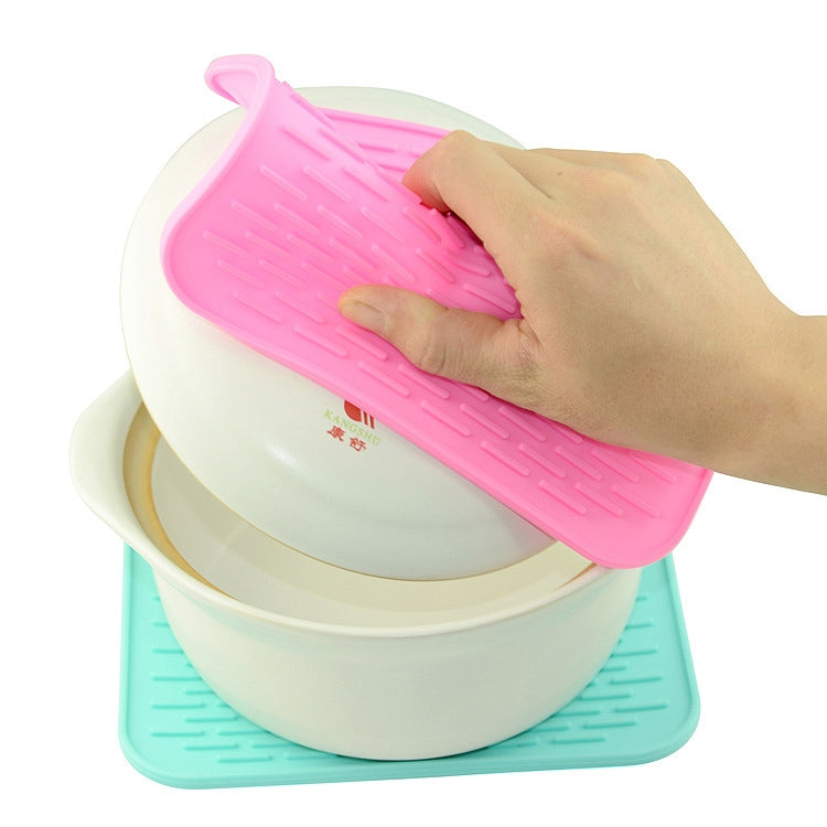 Thicken Colorful Silicone Insulation Mat European Anti-burning Pot Pad Table Waterproof Phone Pad