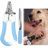 Two-piece Pet Toe Stainless Steel Cat and Dog Nail Clipper Filee, S, L L Blue