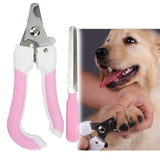 Two-piece Pet Toe Stainless Steel Cat and Dog Nail Clipper Filee, S, L L Pink