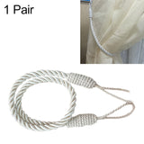 1 Pair Hand-wound Curtain Straps Curtain Rope Curtain Tassels Straps Ivory