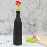 3 PCS Creative Wine Drink Preservation Stopper Flower Silicone Wine Stopper, 3 PCS Rose Stopper, 3 PCS Red Sun Flower Beer Stopper, 3 PCS Leaf Beer Stopper