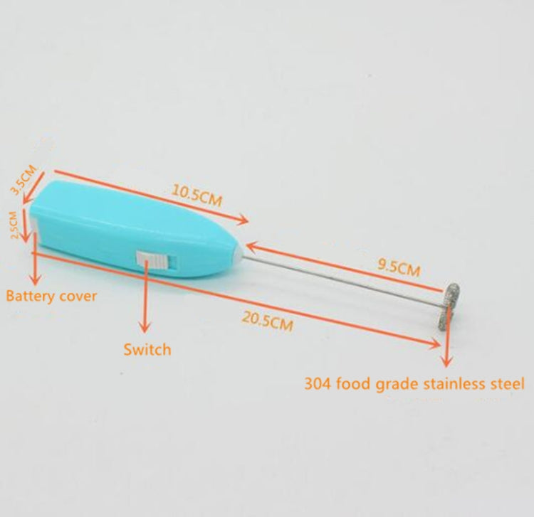 Electric Handheld Home Kitchen Egg Beater Mini Stainless Steel Egg Coffee Milk Tea Blender