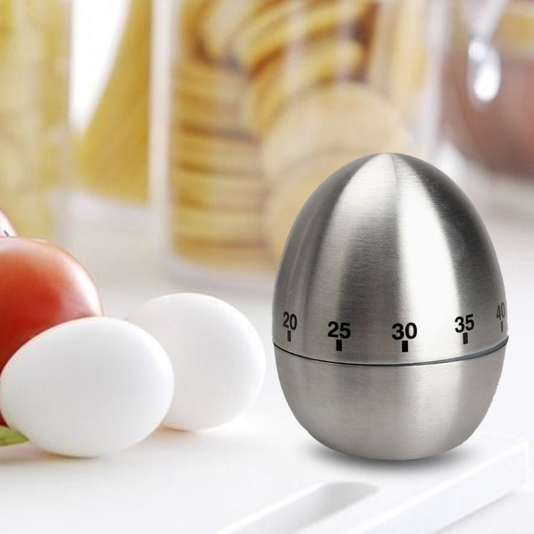 Mechanical Egg Kitchen Cooking Timer Alarm 60 Minutes Stainless Steel Kitchen Tools, Mechanical Egg Timer