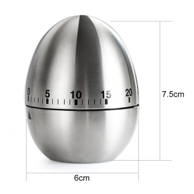 Mechanical Egg Kitchen Cooking Timer Alarm 60 Minutes Stainless Steel Kitchen Tools, Mechanical Egg Timer