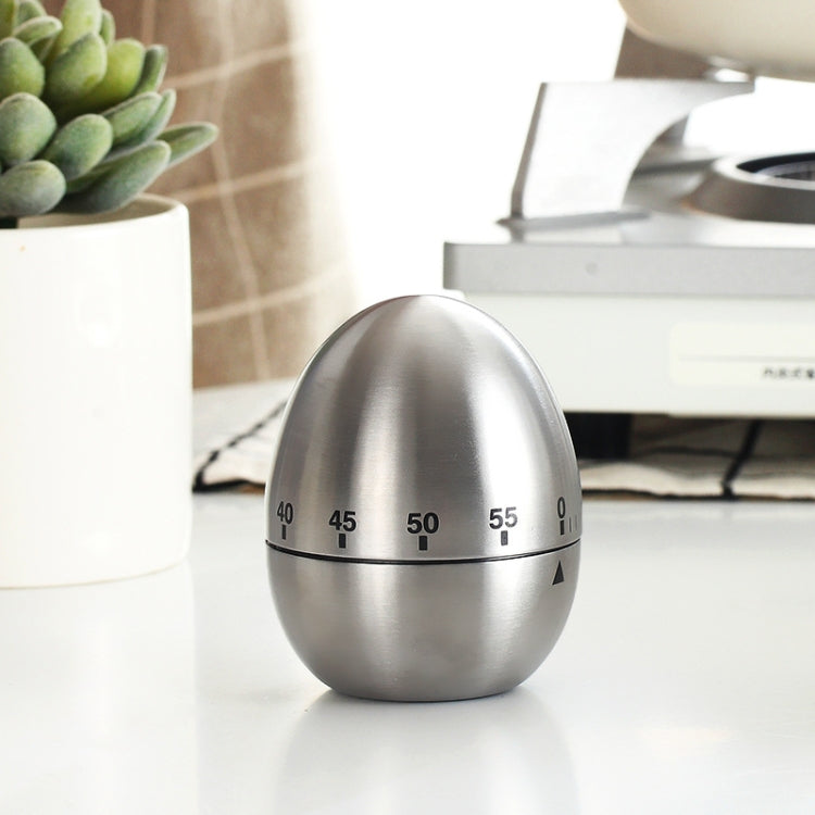 Mechanical Egg Kitchen Cooking Timer Alarm 60 Minutes Stainless Steel Kitchen Tools, Mechanical Egg Timer