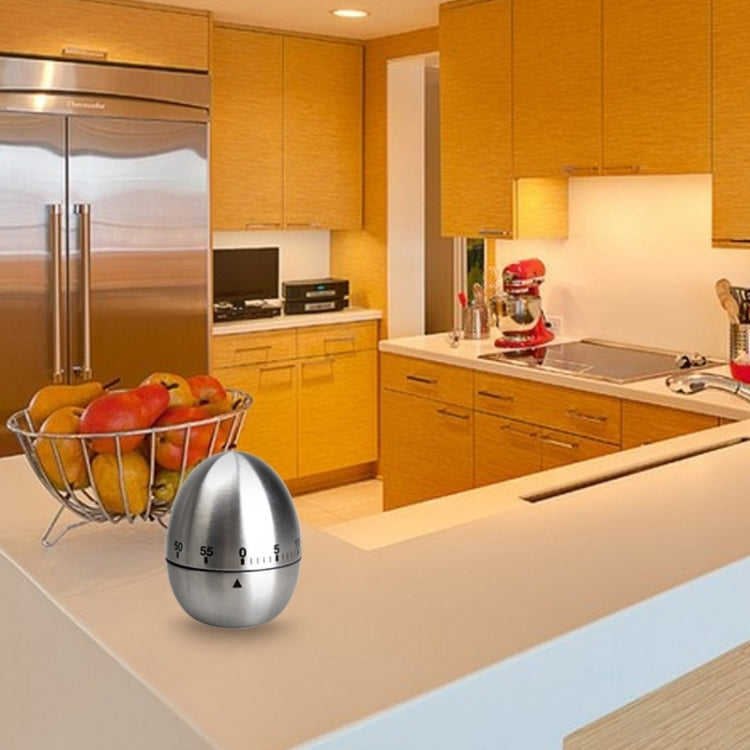 Mechanical Egg Kitchen Cooking Timer Alarm 60 Minutes Stainless Steel Kitchen Tools, Mechanical Egg Timer