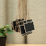 12 PCS Mini Blackboard Wood Message Board Chalkboard with String Wedding Home Party Decor, Wooden Blackboard 3 Wooden Blackboard 3