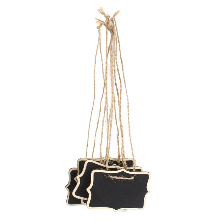 12 PCS Mini Blackboard Wood Message Board Chalkboard with String Wedding Home Party Decor, Wooden Blackboard 3