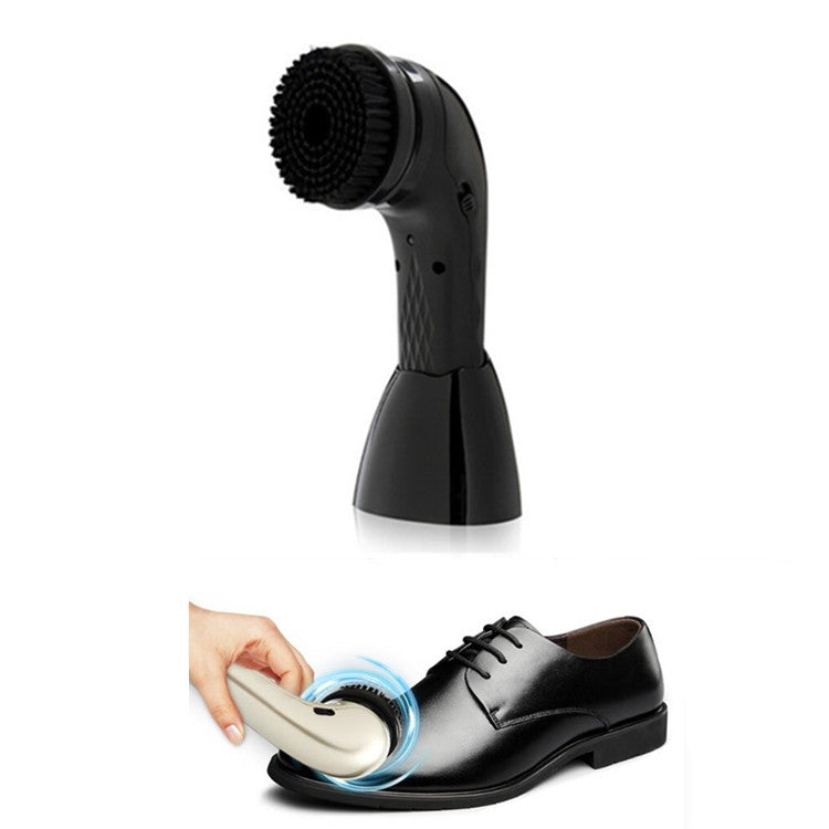 USB Rechargeable Electric Shoe Shine Multifunctional Handheld Leather Shoe Washer Care Shine Black