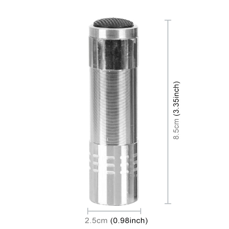 2 PCS Nail Dryer Mini LED Flashlight UV Lamp Portable For Nail Gel Fast Dryer