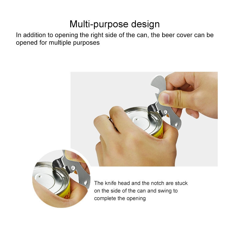 2 PCS Stainless Steel Bottle Opener Can Opener Multifunctional Kitchen Tool, Stainless Steel Bottle Opener