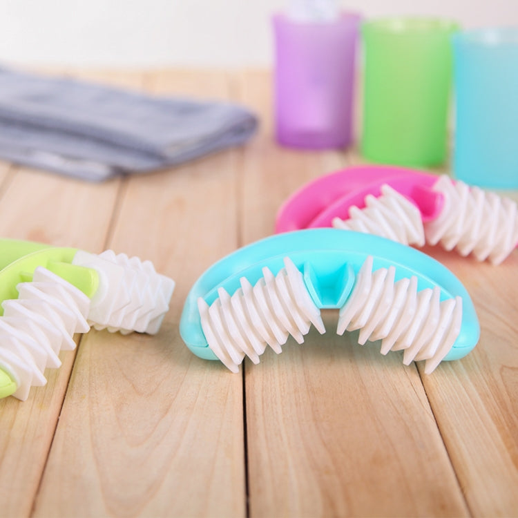 T9142 Plastic Manual Two-wheel Massager Round Handle Massager