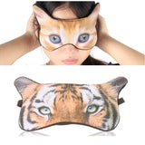 3D Eye Mask Shading Sleeping Cartoon Animal Printed Eye Mask, Glasses, Cat, Pug, Glasses Dog, Tiger